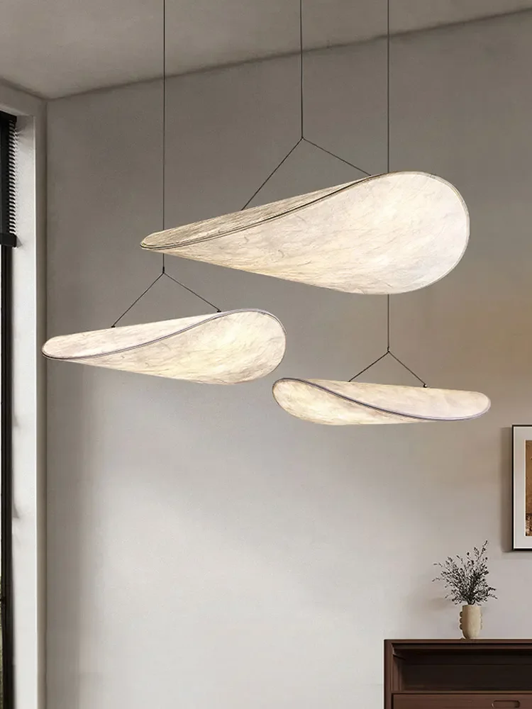 

Wabi Sabi Pendant Lamp For Living Room Bedroom Dining Home Decoration Designer Scandinavian White Led Hanging Chandelier Light