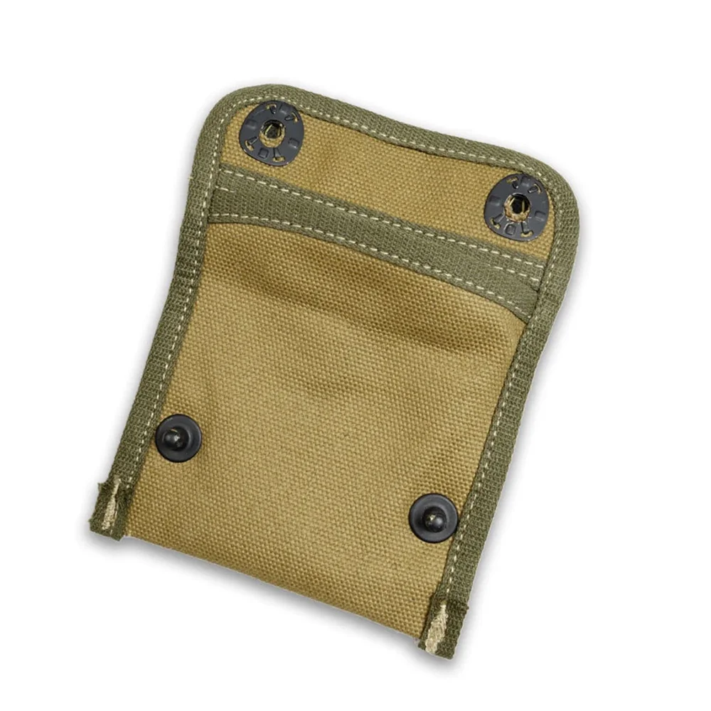 WWII US ARMY KOREAN KHAKI FIRST AID POUCH WITH HOOK Compass Bag Coin Purse