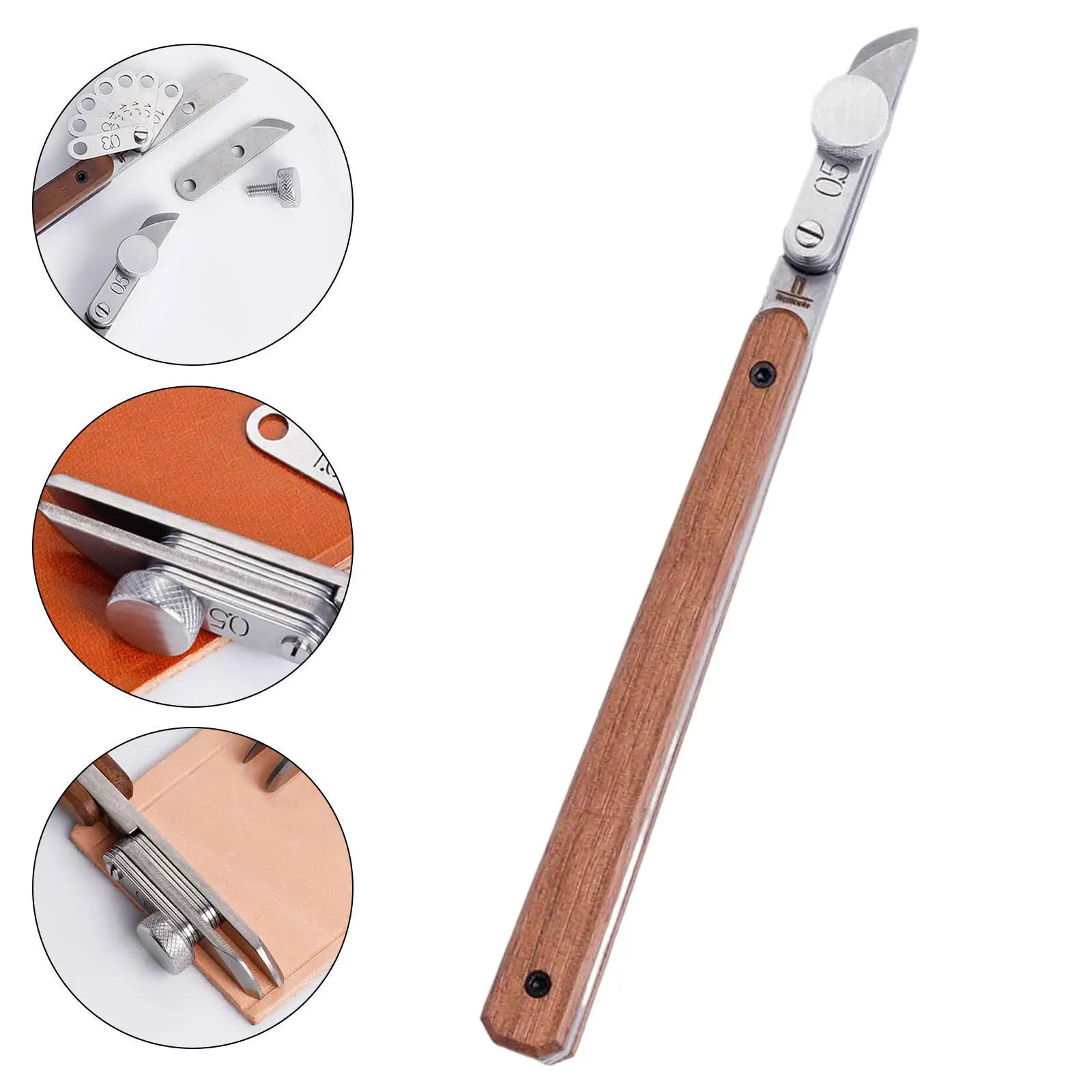 

Leather Edge Beveler Sturdy Multipurpose Leather Trimmer Leather Edge Creaser for Wallets Backpacks Belts Handbags Beginners