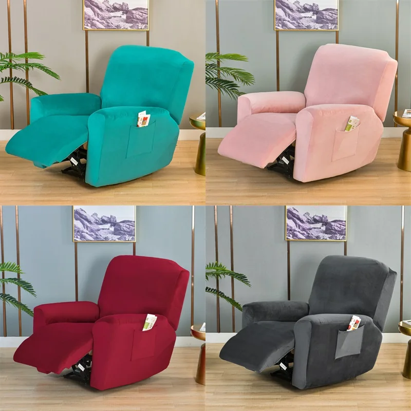 Split Style Recliner Sofa Cover Velvet Lazy Boy Armchair Chair Covers Lounger Sofa Cover Couch Slipcovers for Living Room