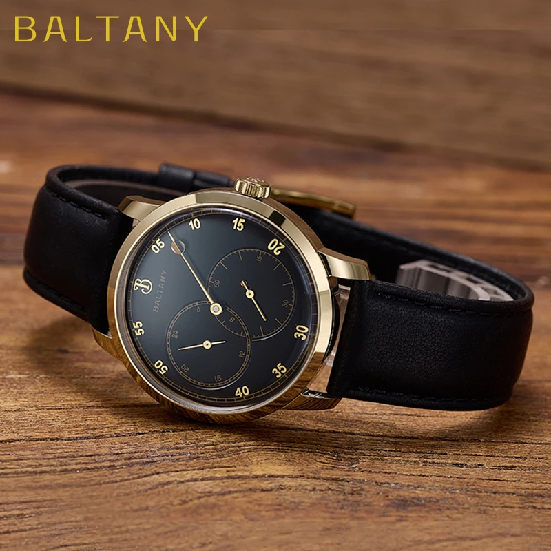 Baltany S4098 Original Design Asymmetric Dial 82S7 Retro Watches Stainless Steel 38MM Automation Mechanical Dress Watch For Man