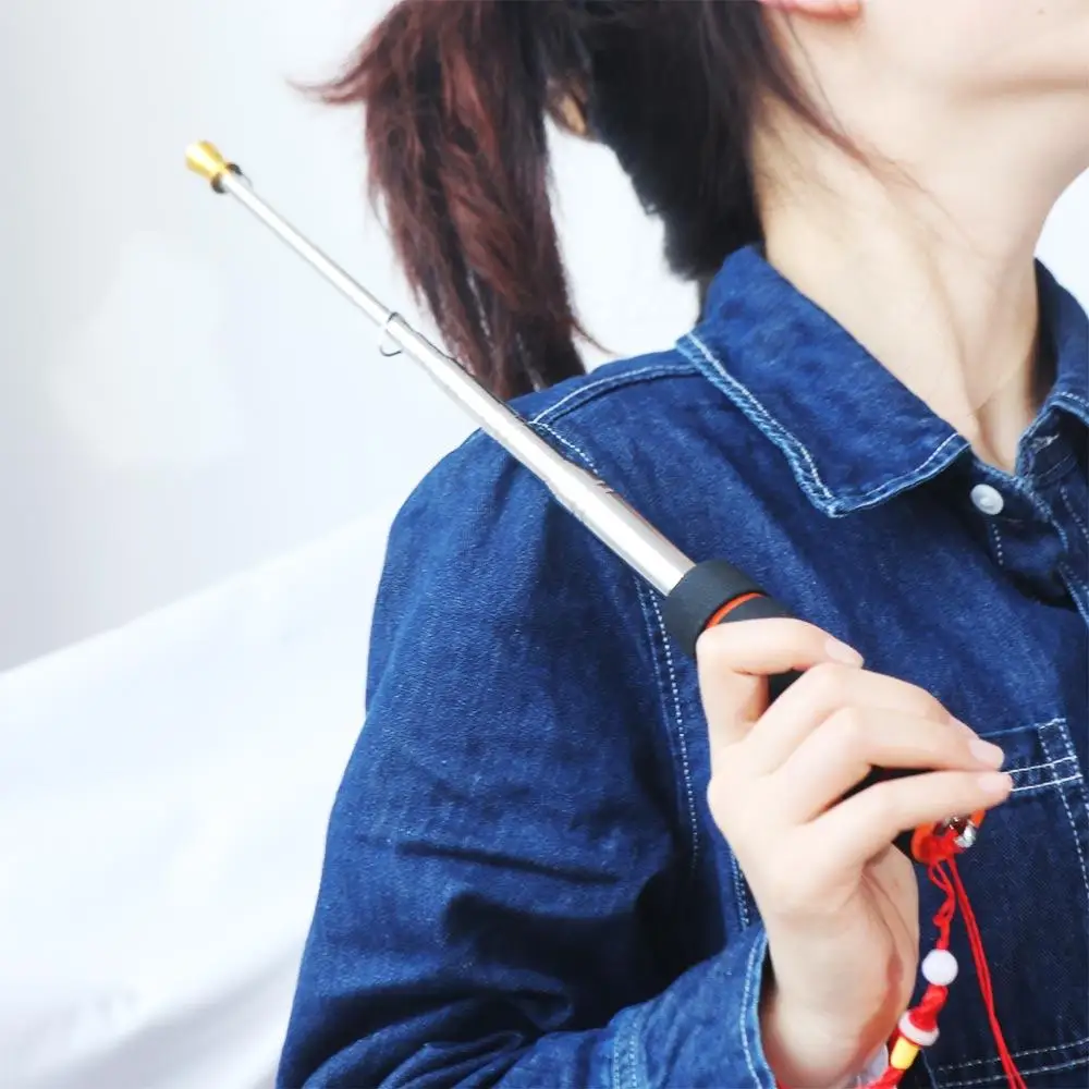 Tourist Stainless Steel Pole Flag Portable Handheld Flag Pole Banner Sponge Handle Tour Guide Flagstaff Teachers