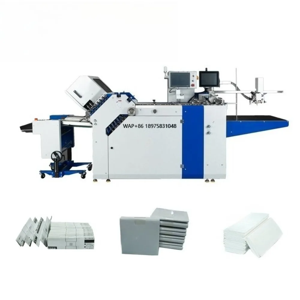A3 A4 Cross Make Booklet  Automatic Paper Processing Machinery 480mm Width Folding Machine