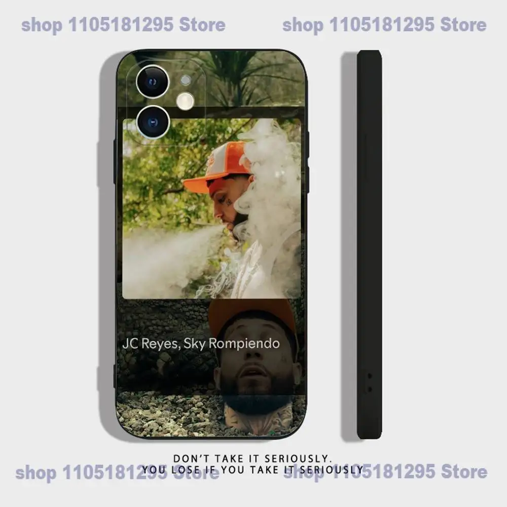 HOT 2025 Jc Reyes JC REYES Tour funda de teléfono para iPhone 17,16,15,14,13,12,11,XR,Pro,XS,Max,XR,Plus,Mini silicona negra a prueba de golpes