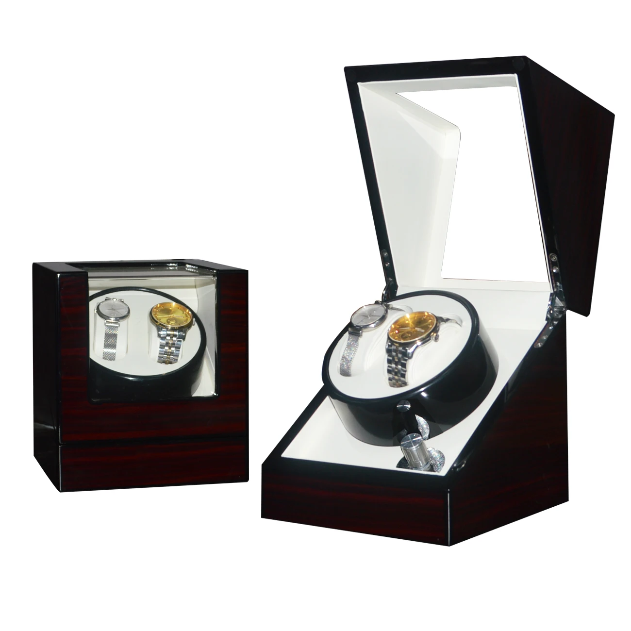 Premium Men's Watch Box and Stand Display Organizer Rubberwood Storage Jewelry Boxes