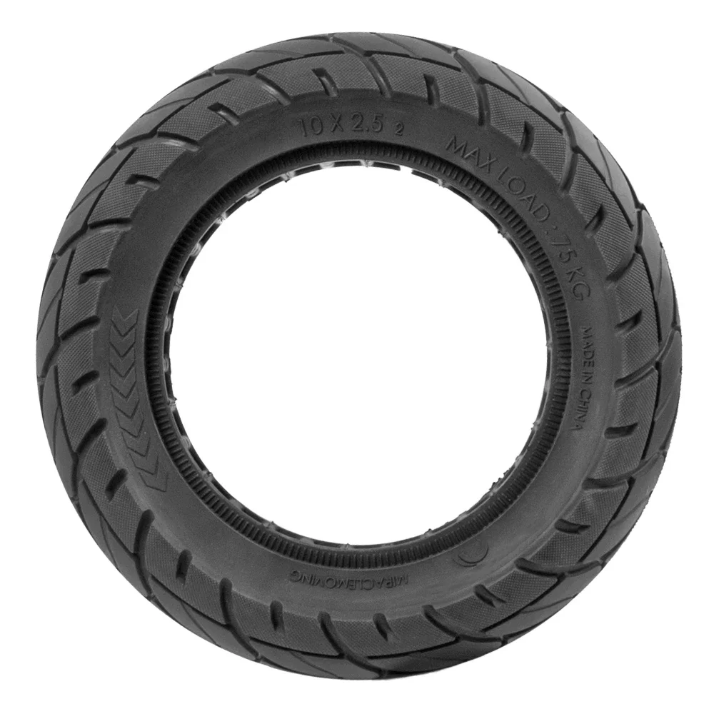 Electric Scooter 10x2.50 Solid Tire Rubber Tyre For Xiaomi M365 Pro 1S Electric Kick Scooter Anti-ExplosionTubeless Tires Parts