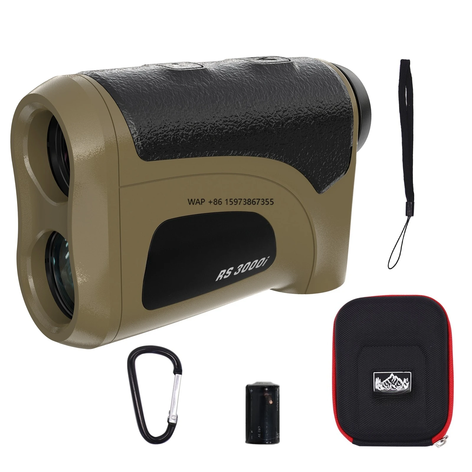 

Compact 1600-meter rangefinder for golf and hunting, high-precision rangefinder with slope adjustment