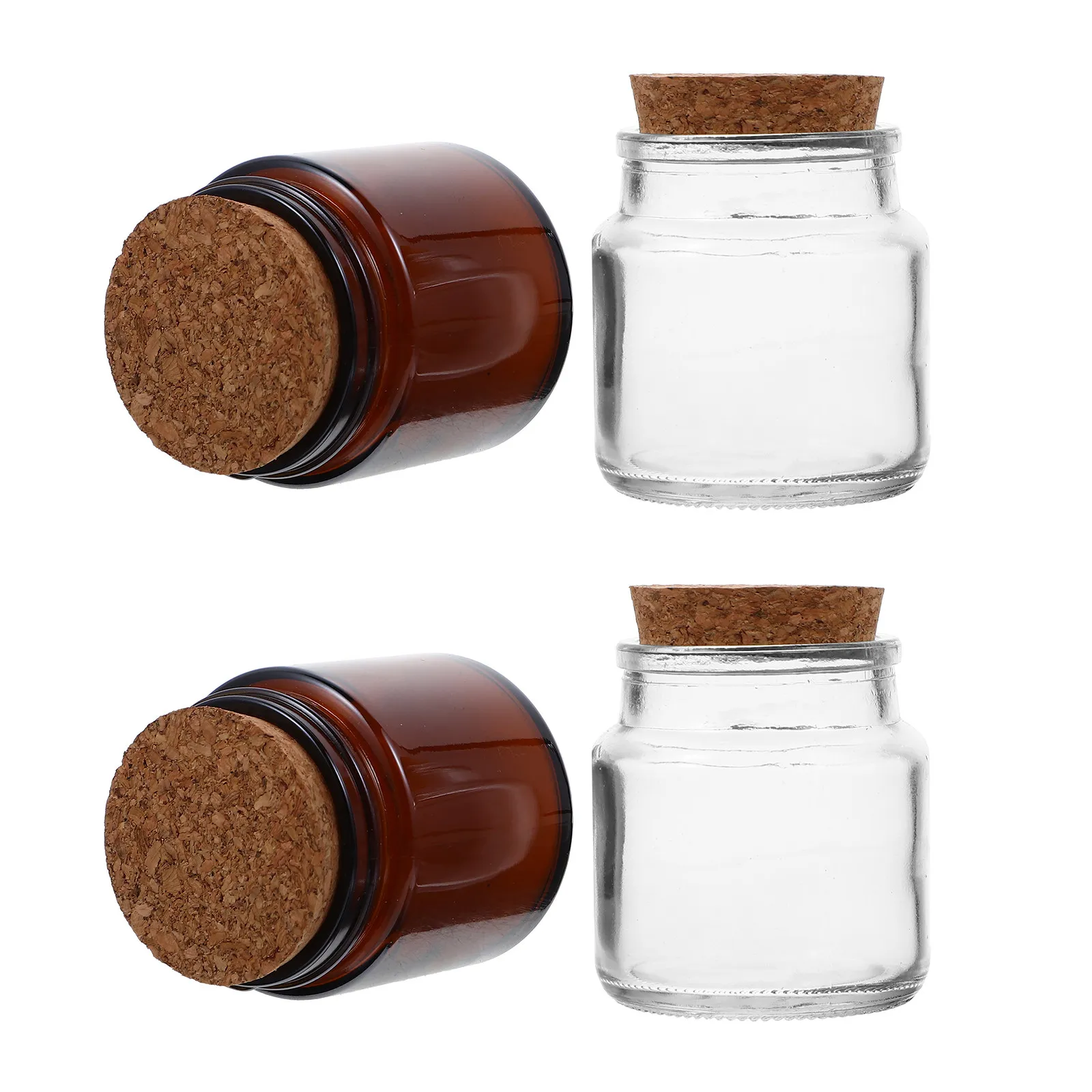 

Набор из 4 многоразовых стеклянных баночек для ароматических свечей, для ароматерапии, для самостоятельного изготовления свечей, для домашнего декора и свадебных украшений