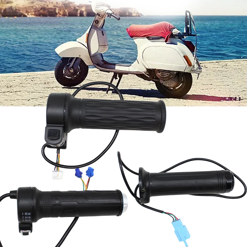 

Ebike Electric Bike Scooter Throttle P Switch 3-wire Throttle Handle Right Hand Electric Vehicle Handle Accessories For Scooter