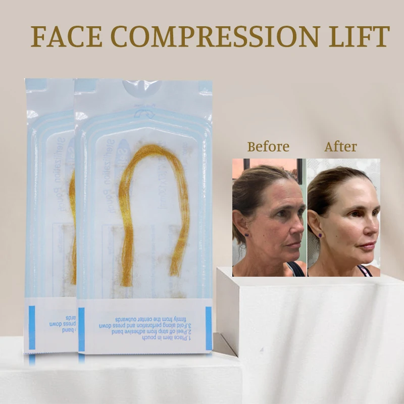 Gotowy na sprzedaż Złota Linia Proteinowa 24K Redukująca Zmarszczki Ujędrniająca Linia do Twarzy Bez Igieł Wygładzająca Linia Kolagenowa Pielęgnacja Urody Narzędzie do Pielęgnacji Skóry