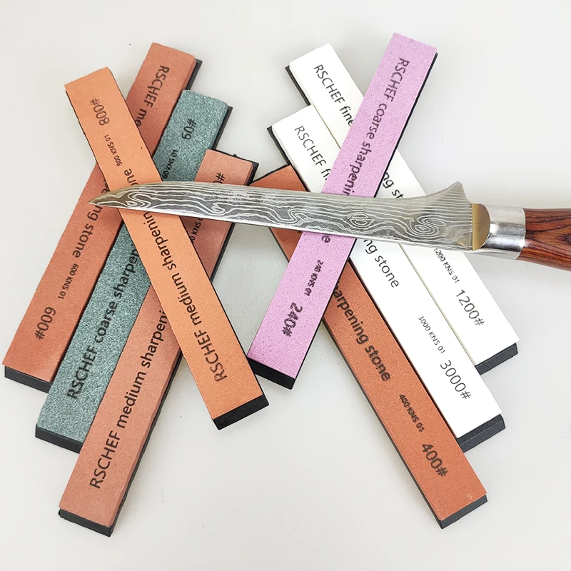 【2pcs】Knife Sharpener Sharpening Professional Stone Fixed Grinding Stone Whetstone Water For Kitchen Tool