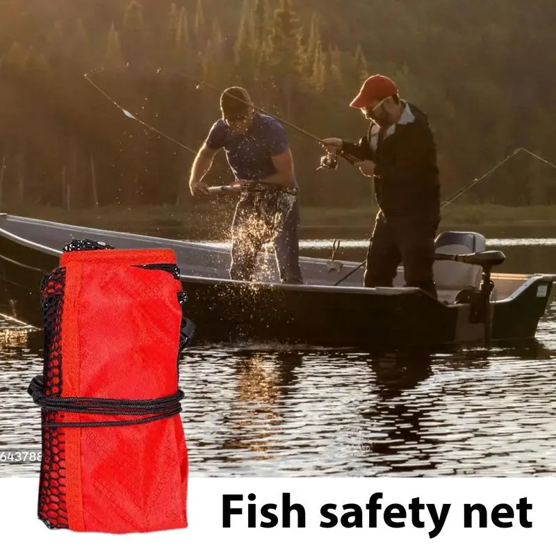 Portable Fishing Netting Fishing Tackle Fish Guard Netting With Drawstring Fishing Tackle Sturdy Net Fish Holding Bag For Wild