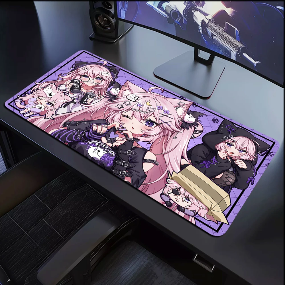 Anime Girl Large Mouse Pad XXL Computer Laptop Non-Slip Game Mousepad Cute Rubber Keyboard  Mouse Mat 900x400mm Kawaii Desk Mat
