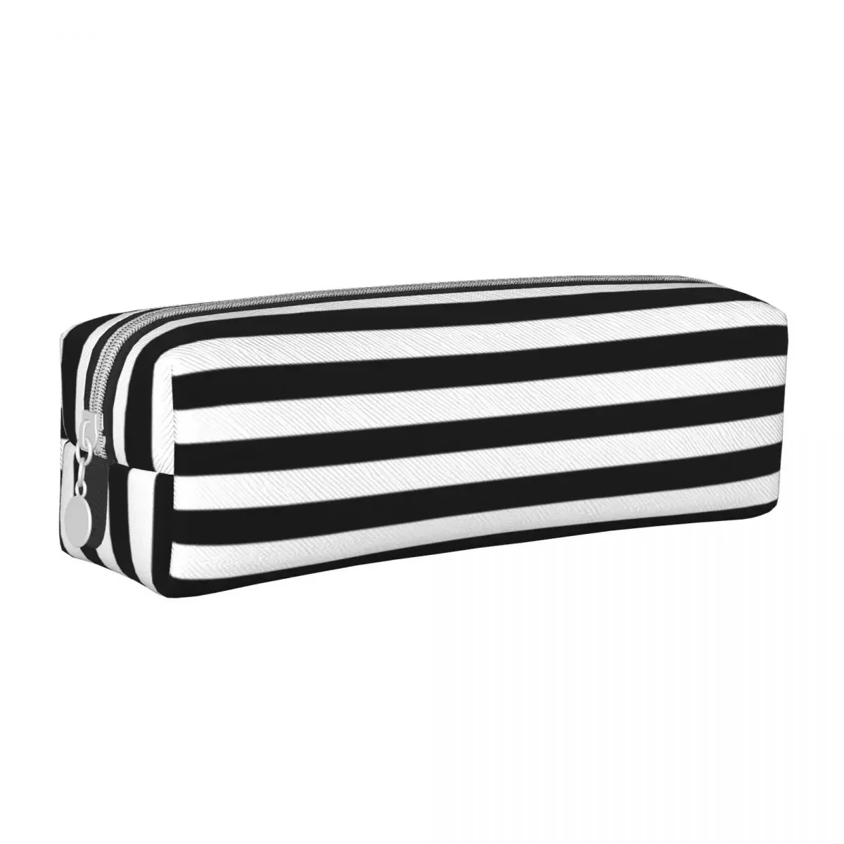 

Black And White Stripes Halloween Pencil Cases Gothic Pen Bag Kids Big Capacity Office Gifts Pencilcases