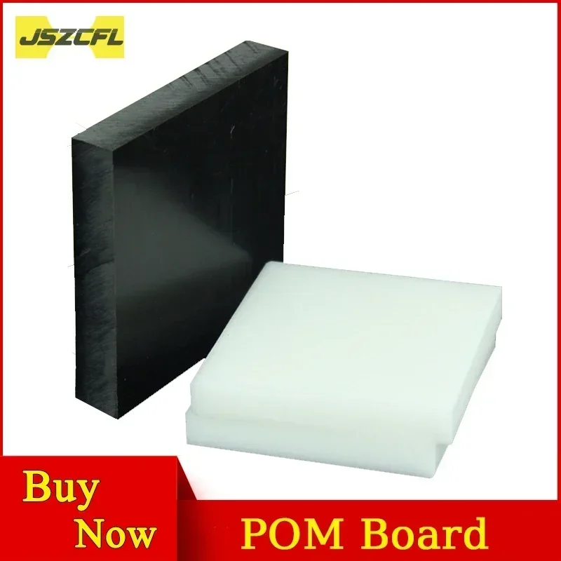 

White black POM Sheet Board Thickness 5 6 8 10mm Hard Plastic Polyoxymethylene Plate for CNC Model Board DIY Raw Material