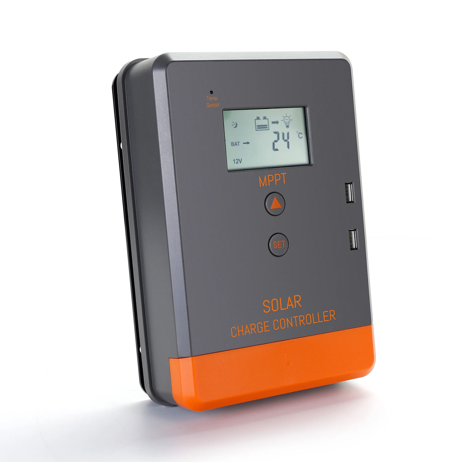Imagem -04 - Mppt Controlador de Carga Solar Auto Regulador Display Lcd Apto para Agm Gel Inundado Baterias de Lítio Carga 20a 30a 40a 12v 24v