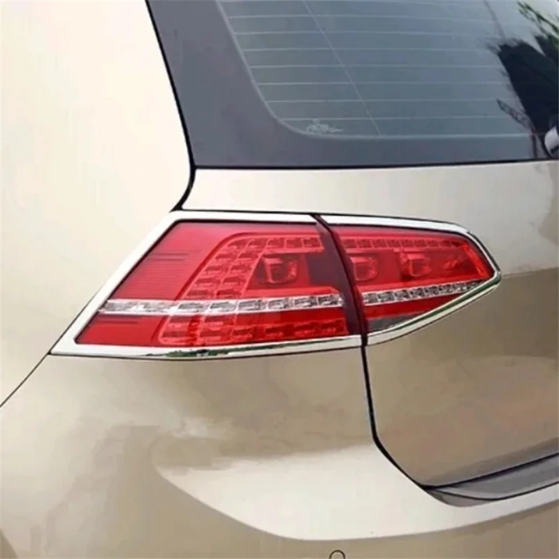 

WELKINRY For Volkswagen VW Golf 7 7.5 VII Mk7 7th Generation 2013-2017 ABS Chrome Car Tail Rear Lamp Light Cover Trim