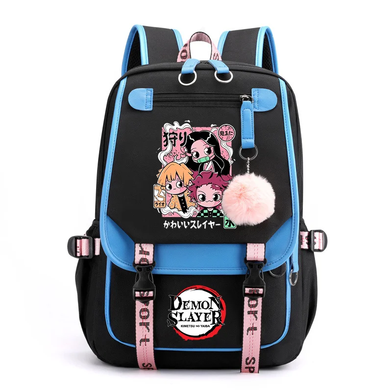 Zaino Harajuku hot cartoon anime nuova moda per uomini e donne zaino cool da strada all'aperto zaini USB di grande capacità