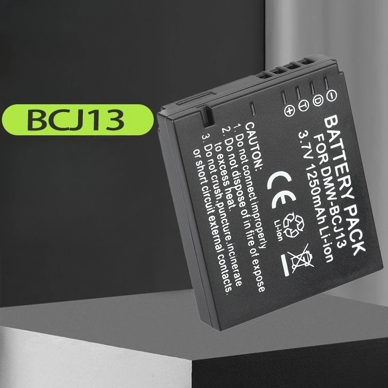 New 3.7V 1250mAh DMW-BCJ13E Digital Camera Battery for Panasonic Lumix DMC-LX5 DMC-LX7 DMC-LX55 DMC-LX5K Full Decoding