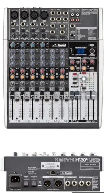 Imagem -03 - Console Profissional do Misturador do Som da Mistura de Áudio Xenxy1204 com Usb