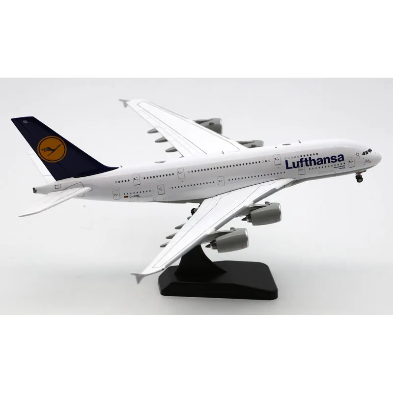 Avión coleccionable de aleación EW4388014, regalo JC Wings 1:400 Lufthansa Airlines StarAlliance Airbus A380, modelo de avión fundido a presión, D-AIML