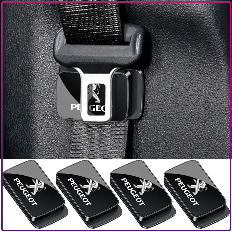Adjustable Auto Seat Belt Holder Stabilizer Fastener Clip Limiter For Peugeot 206 308 307 208 207 3008 2008 508 407 301 406 408