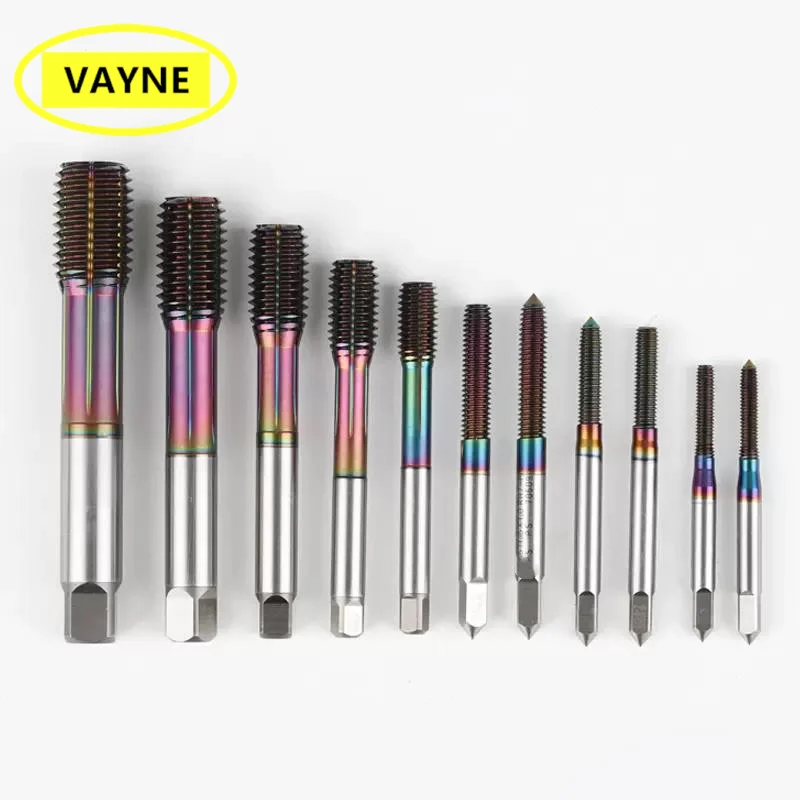 VAYNE HSSE メトリックおよびファインフォーミングタップ TC50 M1.6M2M3M5M6M8M10M12M14M16 X0.125 0.2 0.3 0.35 1 2 1.25 1.75 0.6 マシンタップ