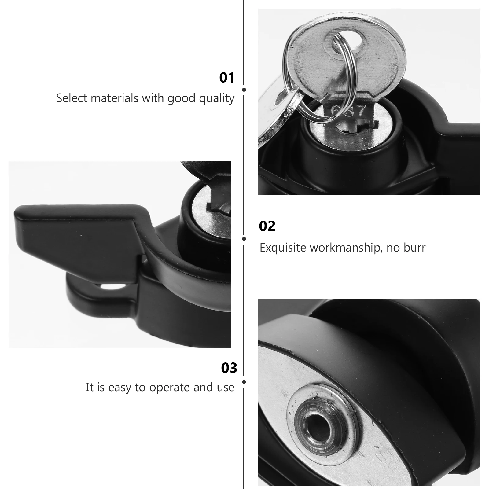 

2 pcs Zinc Alloy Window Sash Sliding Push-Pull Buckle Childproof Security For Vertical Horizontal Windows Durable Crescent Lock