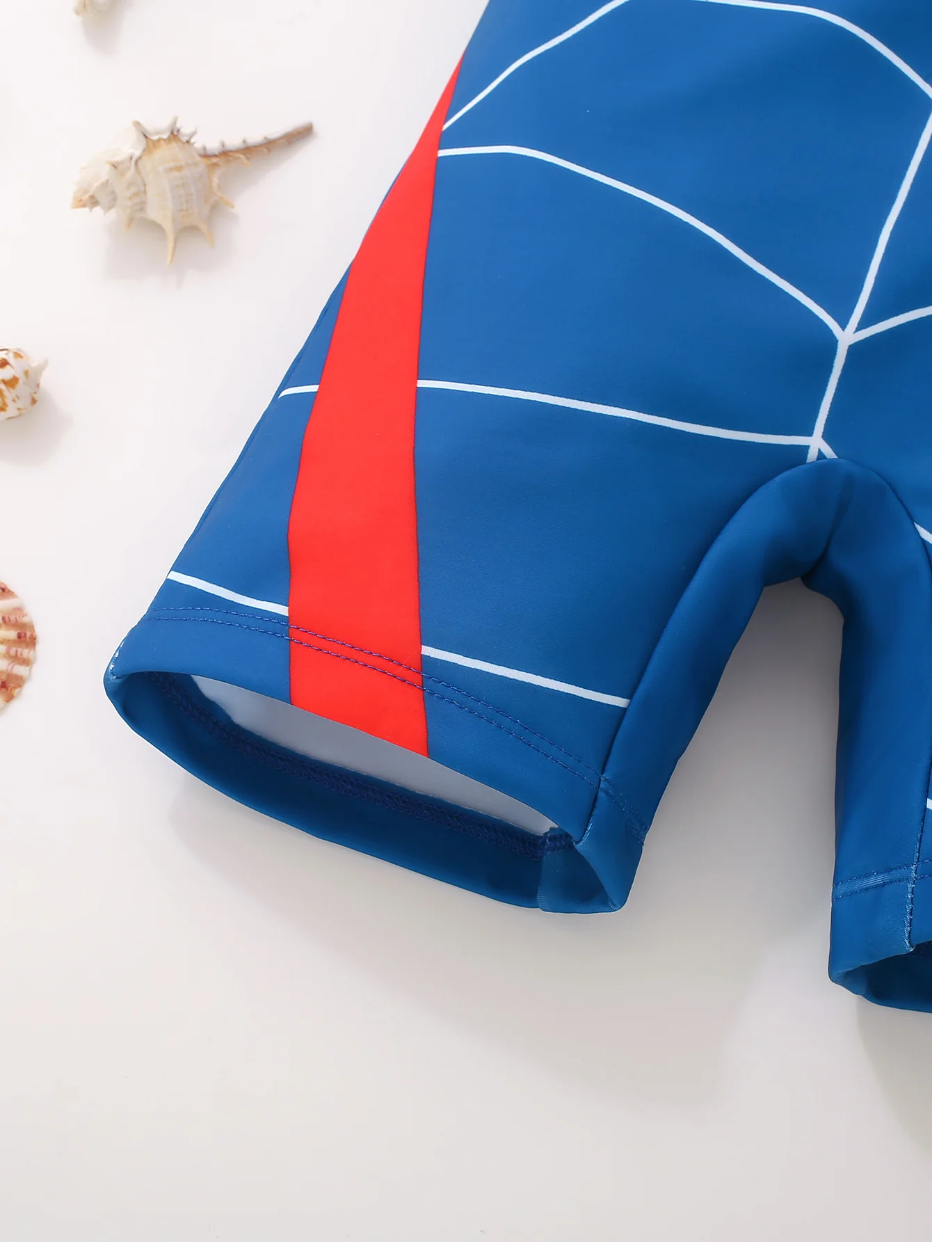 Sommer-Badeanzug für Babys, Jungen, Farbblock, niedlicher einteiliger Badeanzug für Kleinkinder, Badebekleidung für Männer, modisch und gutaussehend – Detail 5