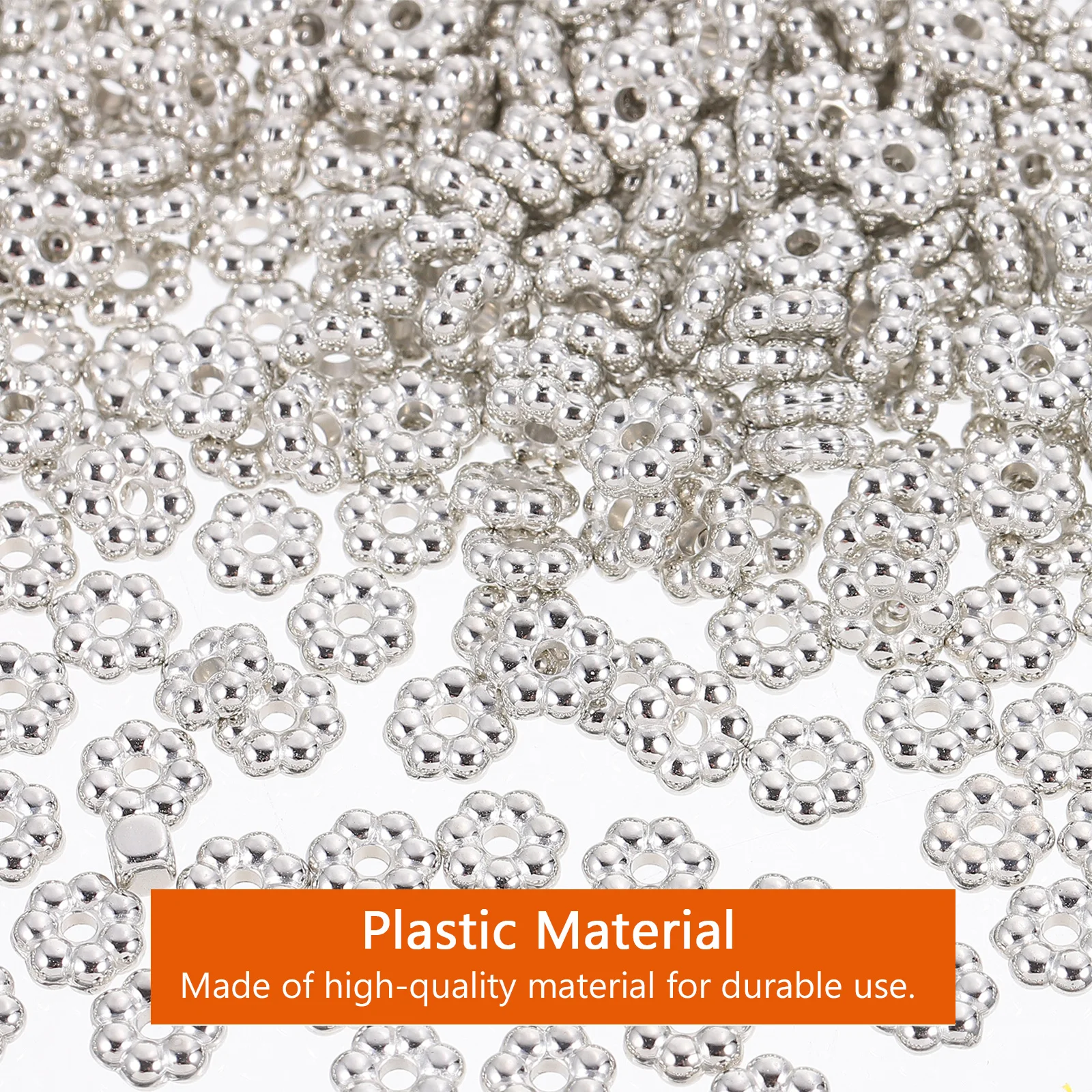 

2000 Pcs Plastic Bead Accessories Cute Beads for Jewelry Making Manual Crafts Gift