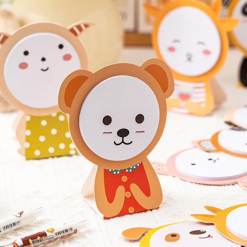 30 แผ่นแฟชั่นแนวตั้ง Sticky Notes Creative Kawaii Sticky Notes น่ารักการ์ตูน Mark Notes โรงเรียนเครื่องเขียนนักเรียน