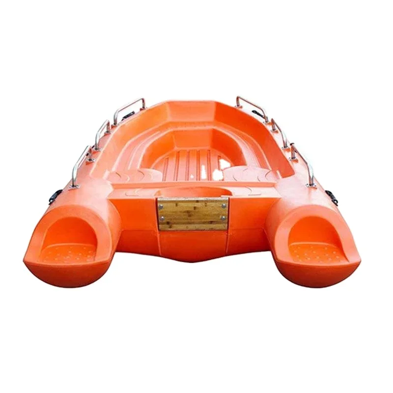 z rescue boat Hard Small flat bottom plastic boats for fishing