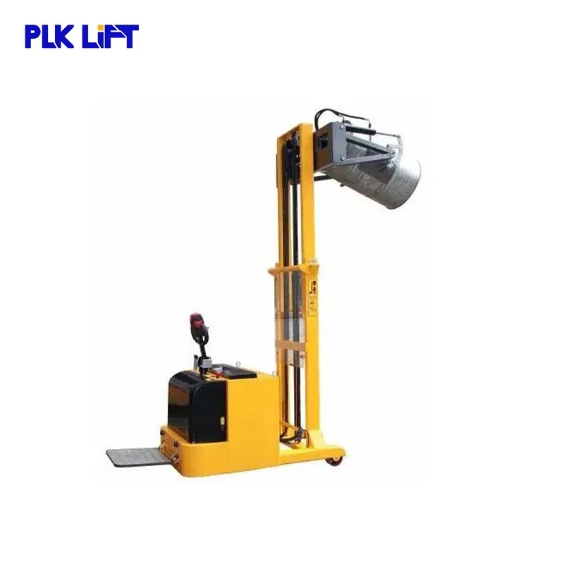 PLK LIFT Portable Electric Barrel Stacker 420kg Handling Rotary Lift