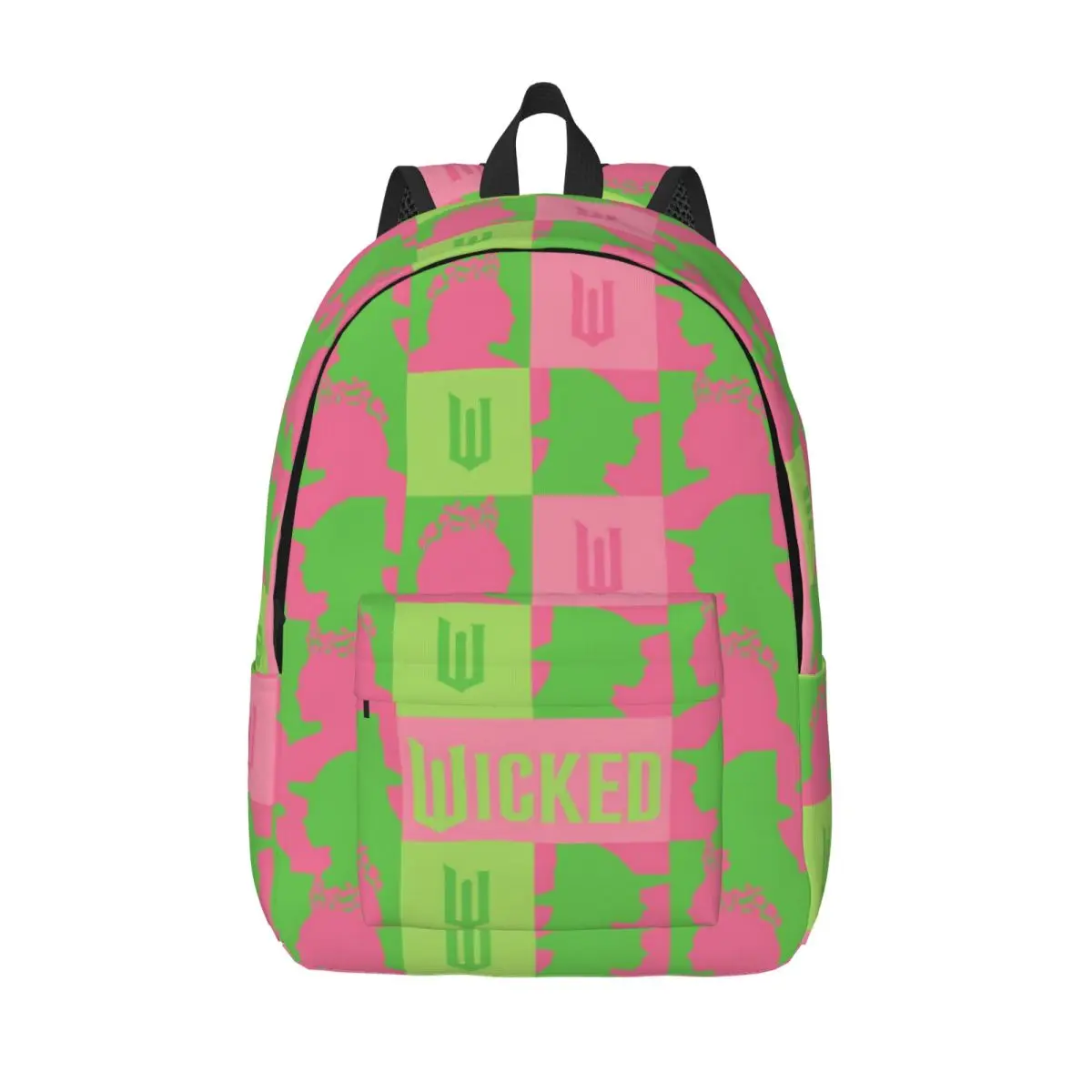 

Wicked For Good для подростков, школьная сумка для книг, розовый, зеленый, холщовый рюкзак для занятий спортом средней школы