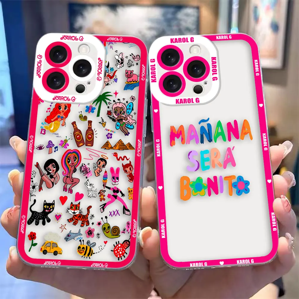 리얼미 노트 70 80 15 6 7 7I 8 8I 9 9I 10 12 C85 C75 C71 C67 C65 C55 C53 투명 폰 케이스 커버 K-Karol G Manana Sera Bonito