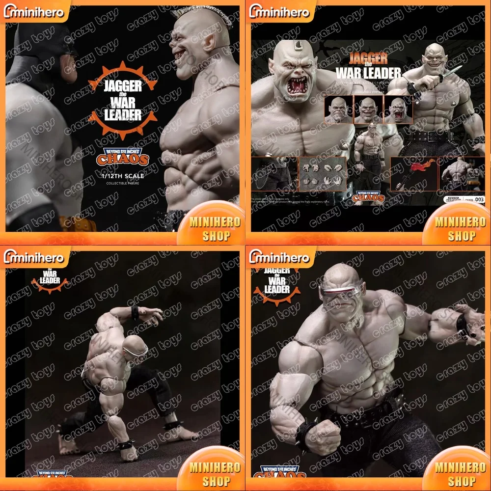 En Stock CHAOS N0 003 War Leader Jagger Figura de Acción Articulada a Escala 1:12, Juguete Coleccionable, Modelo de Robot para Adultos y Niños, Regalo