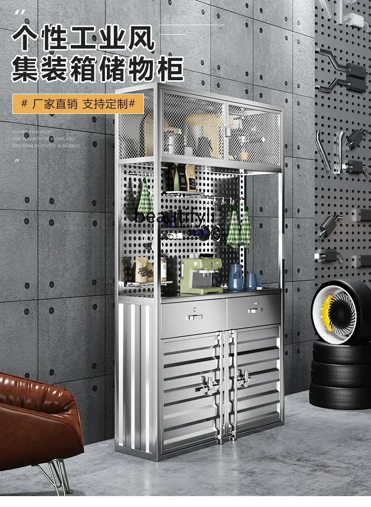 

YH55 Y Collection Cabinet Retro Container Product Display Cabinet Shelf Display Rack Industrial Wind Display Cabinet