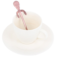 Skull Dessert Spoon Stainless Steel Coffee Spoons Concentrate Stirrers Golden Teaspoon