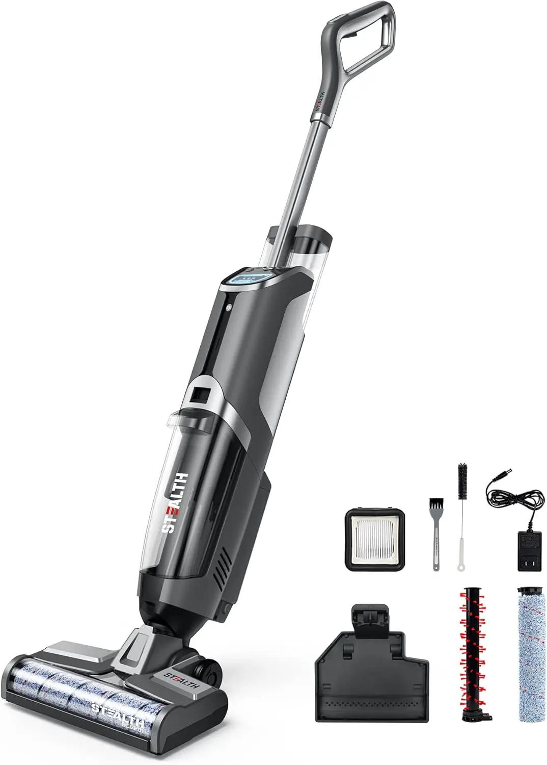 

Cordless Wet Dry Vacuum Cleaners & Mop, Smart Hardwood Floor Cleaner with Self-Cleaning, Vacuum & Mop & Wash 3 in