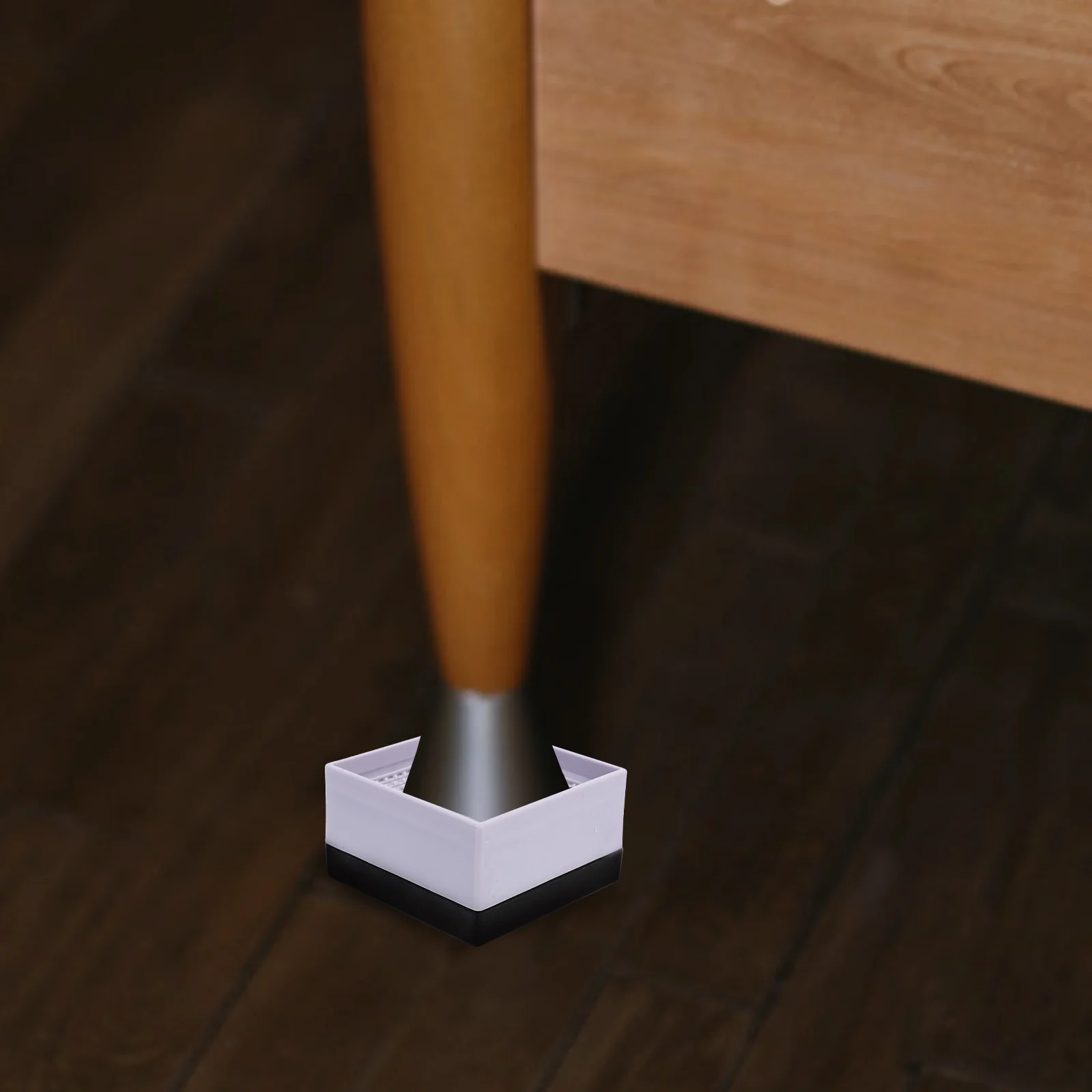 

4 Pcs Non-slip Furniture Risers Height Adjusters 4cm Thick Safe Heavy Duty Bed Sofa Table Chair Lifts Blocks