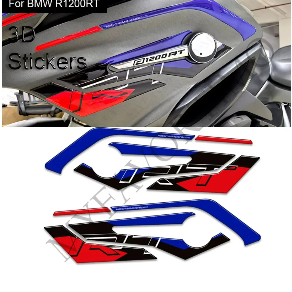

For BMW R1200RT R 1200 RT R1200 Protector Tank Pad Grips Kit Knee 3D Stickers Decals Fairing Fender Mudguard Trunk Luggage Cases