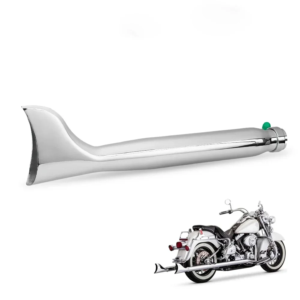 Motorcycle Retro Silver Fishtail Exhaust Muffler 24HP 32HP Engine Part Case for Ural K750 M1 M72 R71 R12 Dnepr MT12 XL883 1200