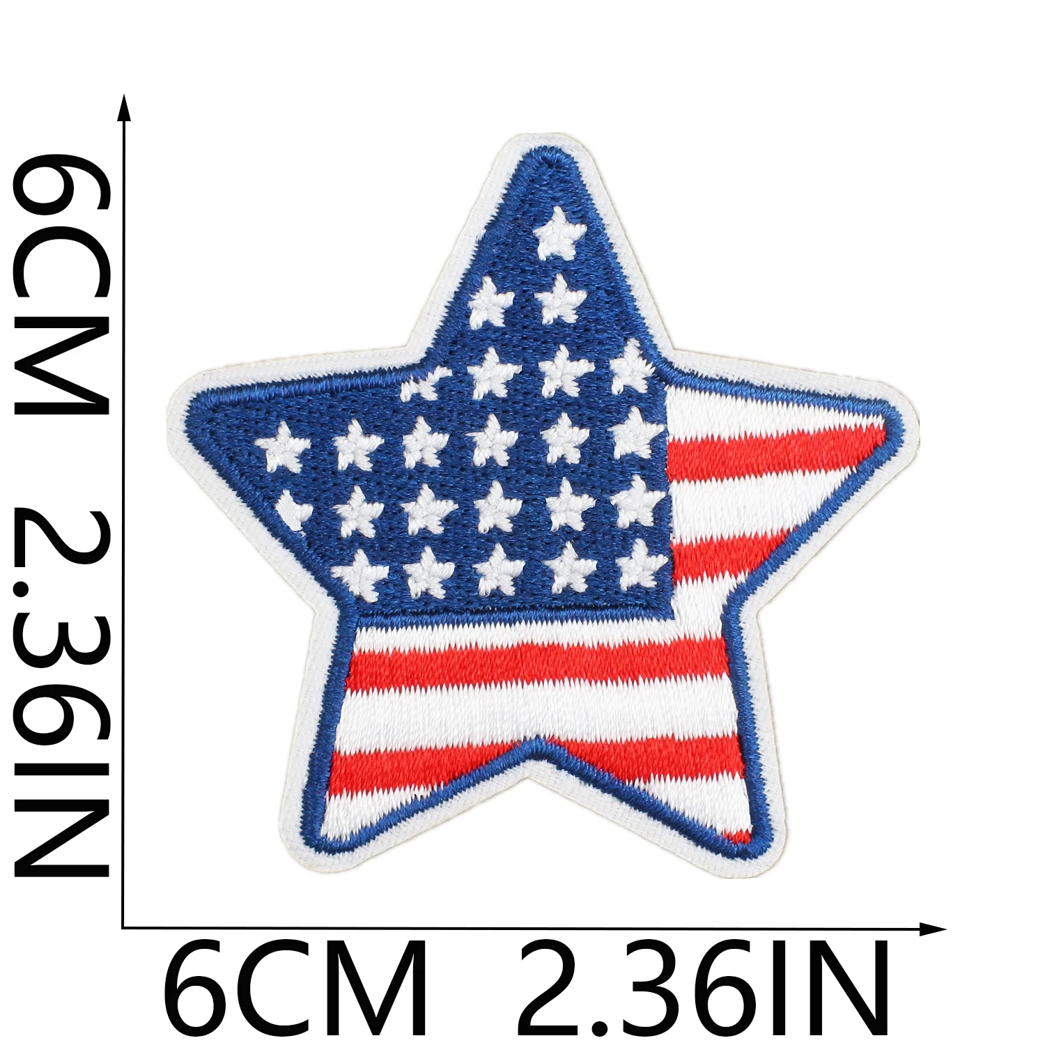 1 sztuka American National Day Cake Embroidery Patch USA Independence Day Love Eagle Flag Patches Iron On Clothing Logo Badge