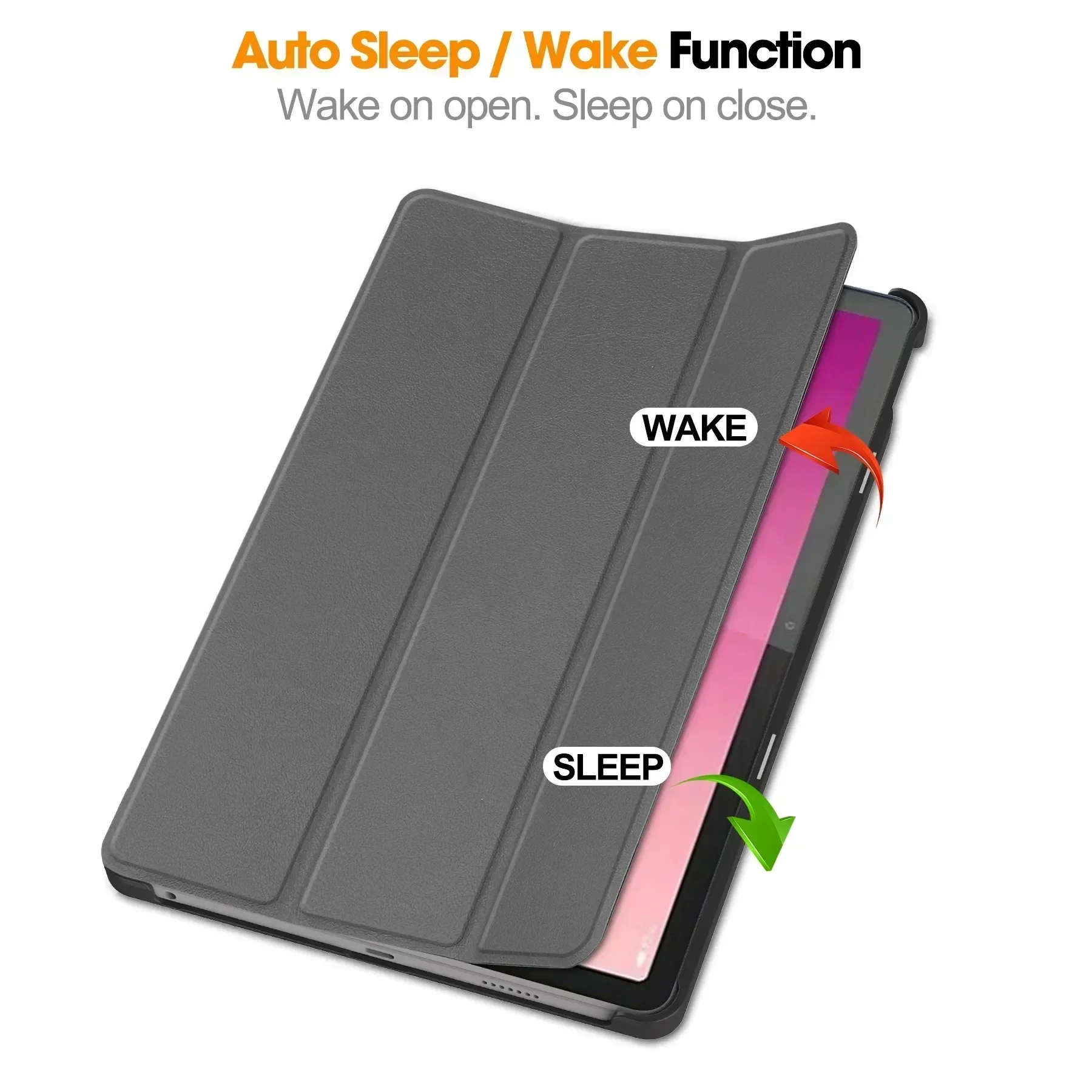 For Lenovo Xiaoxin Pad Pro 12.7" 2025 Tri-Folding Stand Magnetic Smart Cover For Xiaoxin Pad Pro 12.7" TB375FC Tablet Cases - Image 3