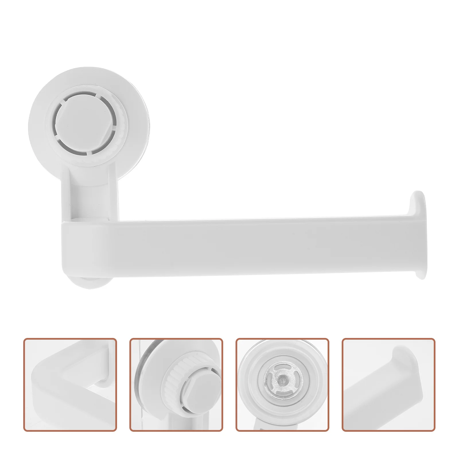 

Sucker Roll Stand Tissue Hanger Toilet Kitchen Towel Holder Triple Dressing Peru Bathroom Rack for Paper Suction Cup Bar Ledge