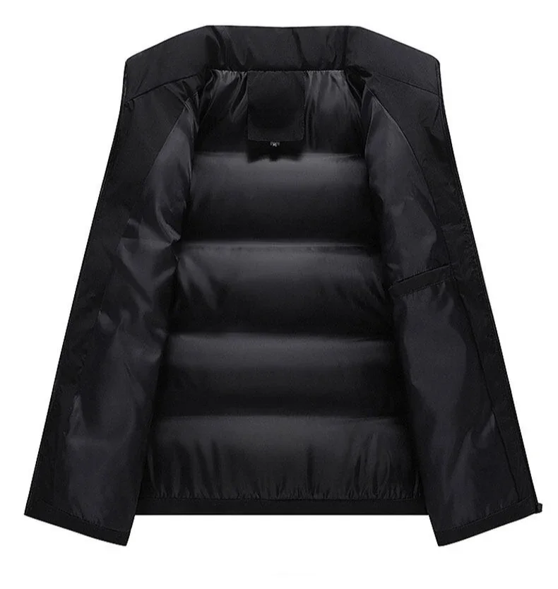 2026 Men Autumn Winter Stand Collar Windproof Slim Fit Warm Vest Outdoor Casual Sleeveless Jacket Fashion Trendy Clothing