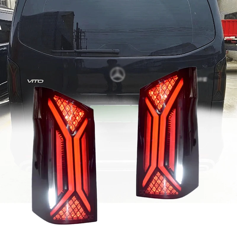 For Mercedes-Benz Vito W447 Tail Light 2016-2023 V260 V250 V220 LED Tail Light Assembly DRL Turn Signal Light Auto Parts