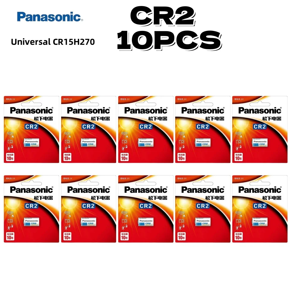 Panasonic CR123A CR2 CR-P2 2CR5 3 V/6 V Lithium Batterij Voor LED Zaklamp Digitale Camera Deurbellen Alarm water Gas Meter Batterij
