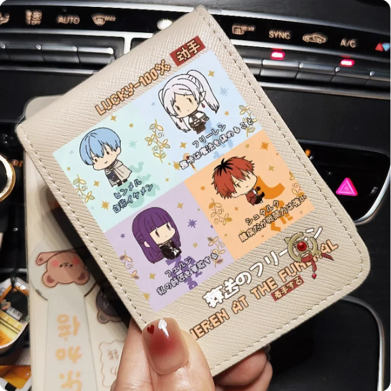 

Anime Frieren at the Funeral Fern Himmel Fashion Wallet PU Purse Card Cash Holder Bag Cosplay Gift B685