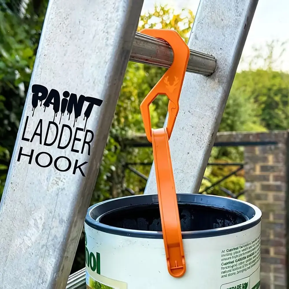 Convenient Multi-Purpose Ladder Hook with Buckle Multicolor Painting Hook Easy Install Tool Household Hook for Roof Painting
